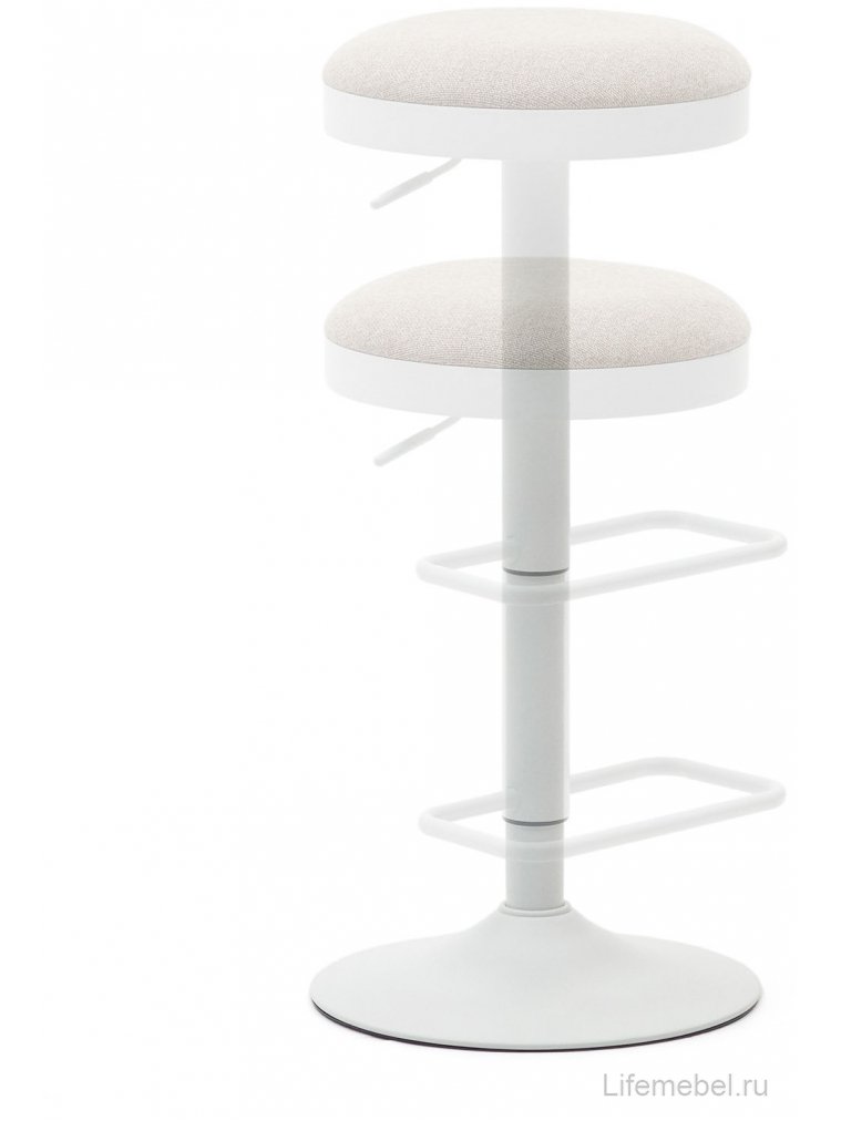 Барный стул Zaib бежевый / белый