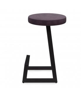 Барный стул Корс-65 софт ткань velur grey/черный