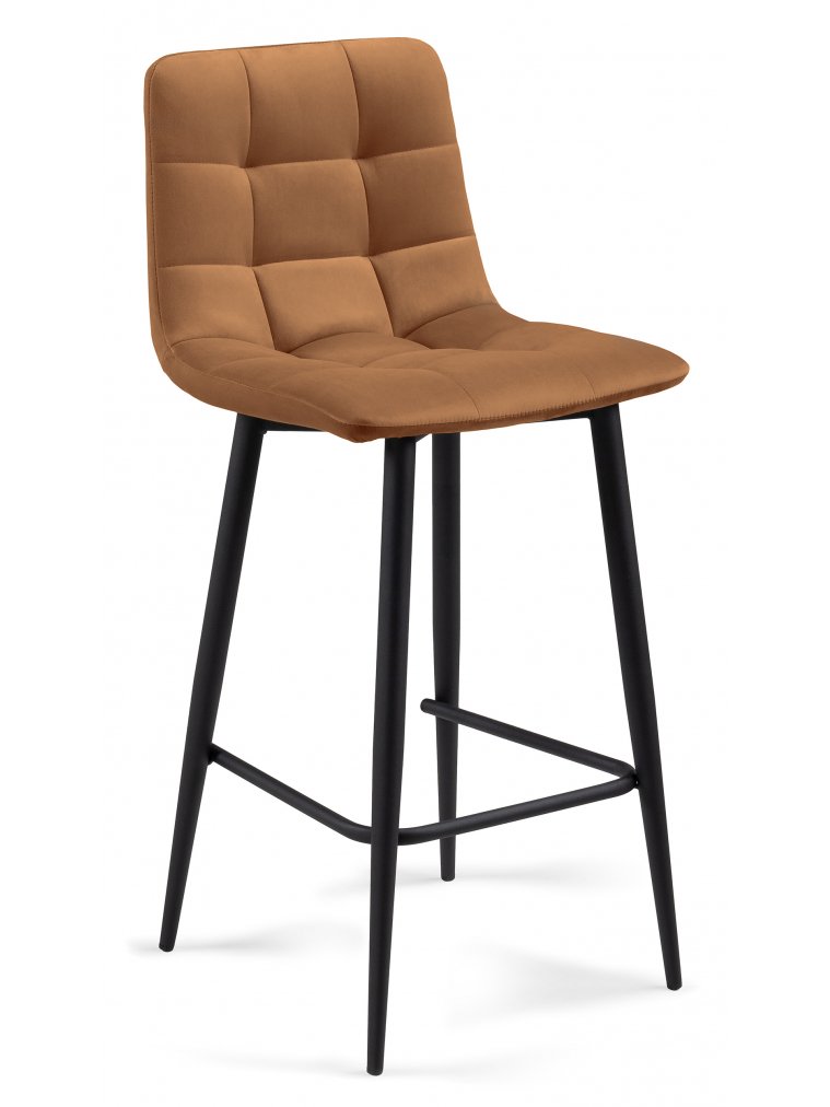 Полубарный стул Чилли К кирпичный / черный