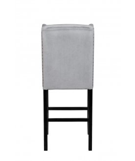 Дизайнерский барный стул Skipton Grey Velvet