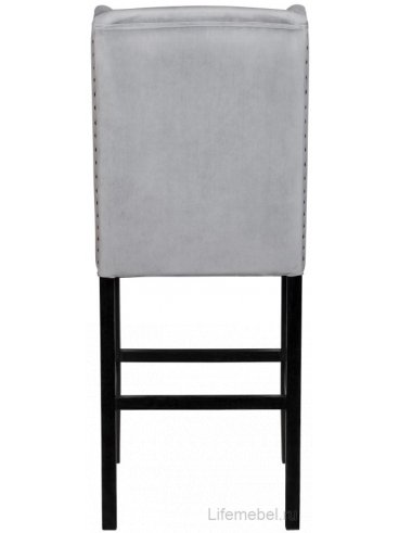 Дизайнерский барный стул Skipton Grey Velvet