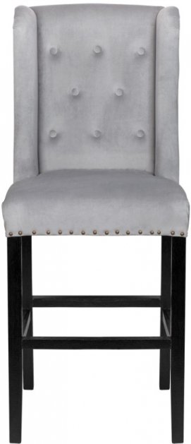 Дизайнерский барный стул Skipton Grey Velvet
