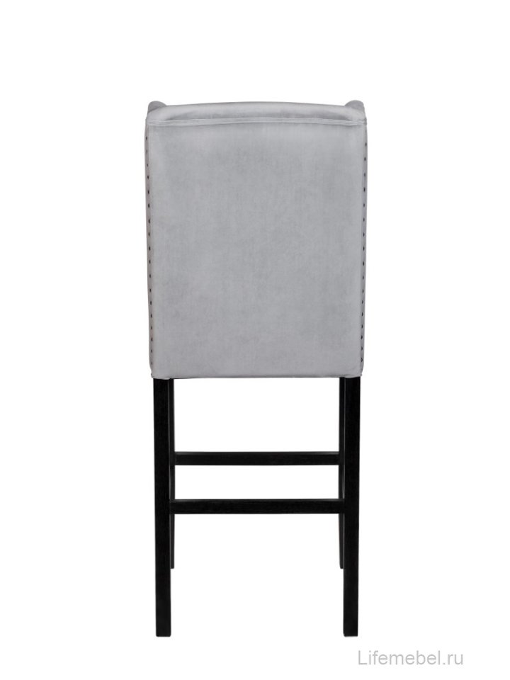 Дизайнерский барный стул Skipton Grey Velvet