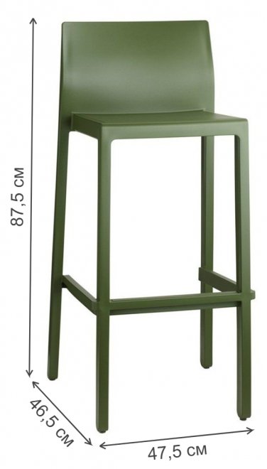 Полубарный стул 005/234656 зеленый