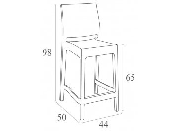 Полубарный стул 234/100-0043