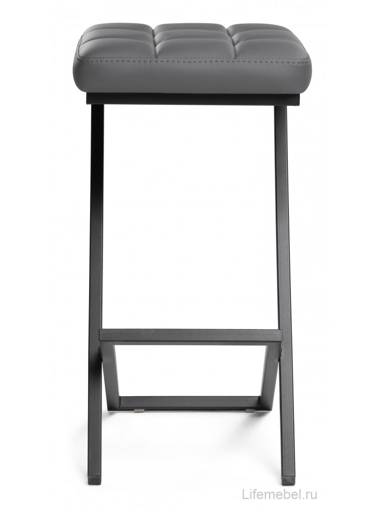 Полубарный стул Амаури темно-серый / черный матовый