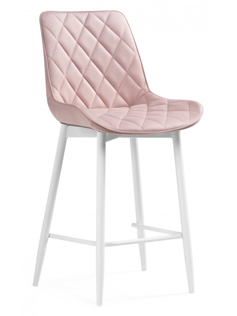 Полубарный стул Баодин К розовый / белый