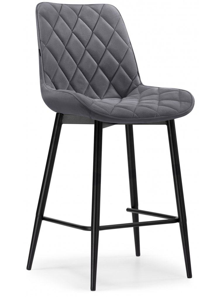 Полубарный стул Баодин К темно-серый / черный