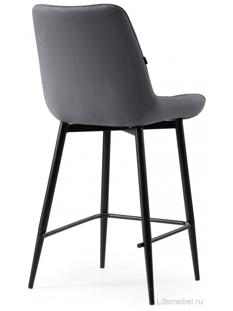 Полубарный стул Баодин К темно-серый / черный