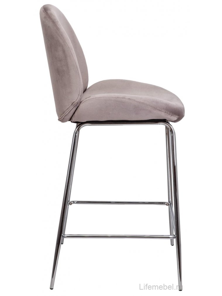 Полубарный стул Trend велюр бежевый
