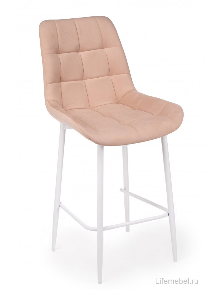 Полубарный стул Челси 360 бежевый (zd 210) / белый