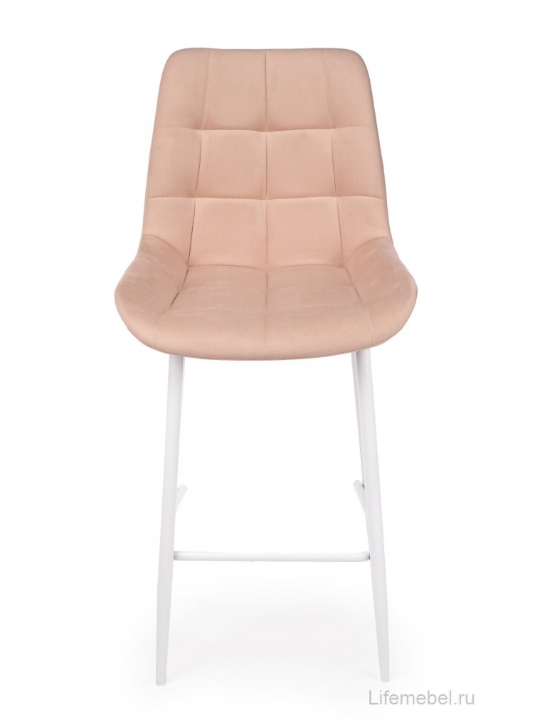 Полубарный стул Челси бежевый (zd 210) / белый