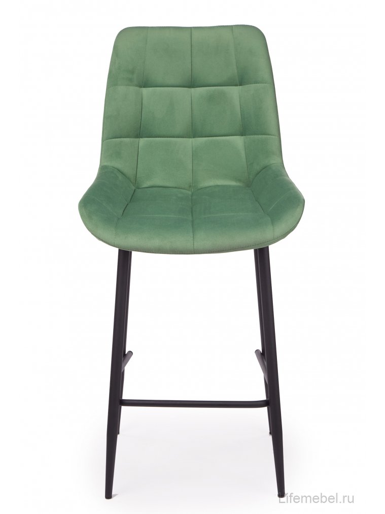 Полубарный стул Челси фисташковый (zd 651) / черный