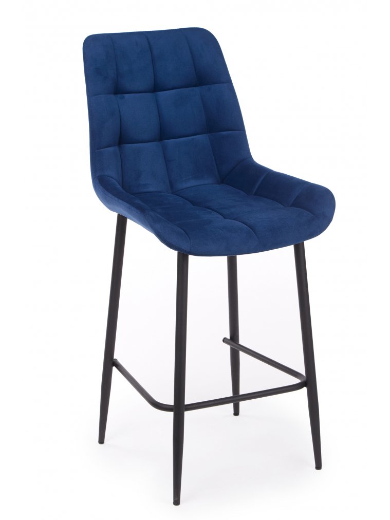 Полубарный стул Челси синий (zd 798) / черный
