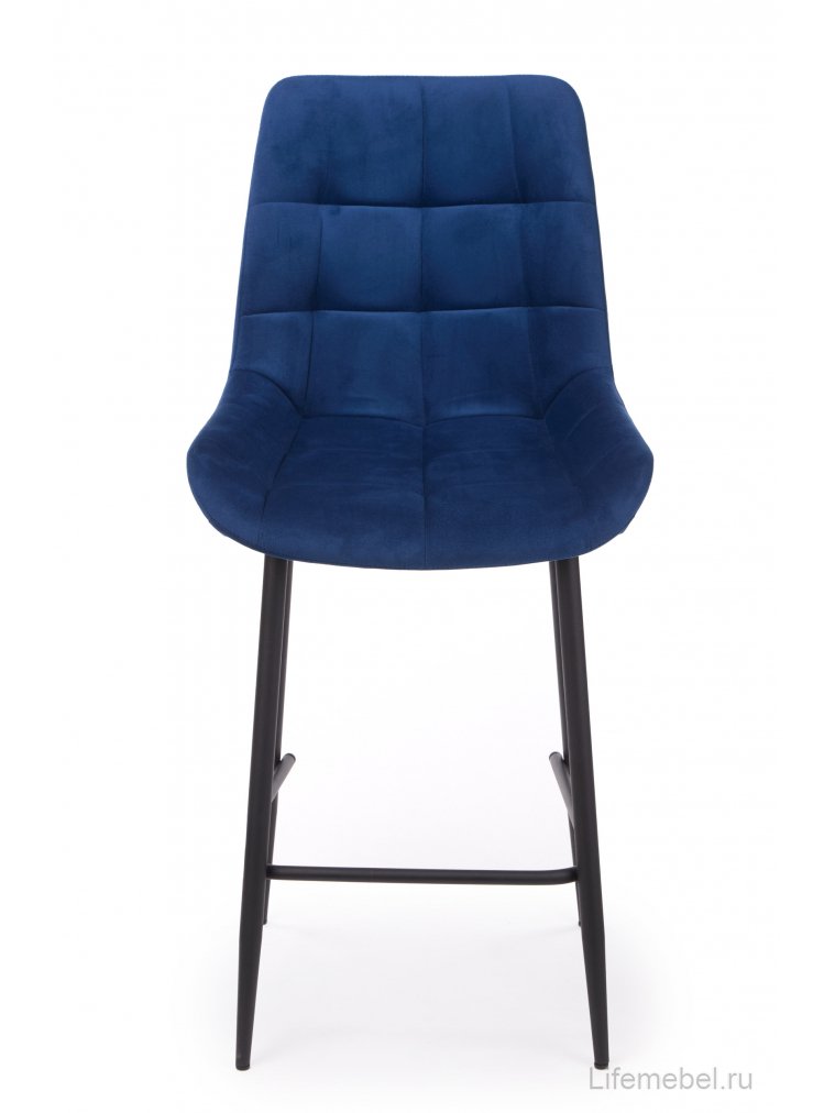 Полубарный стул Челси синий (zd 798) / черный