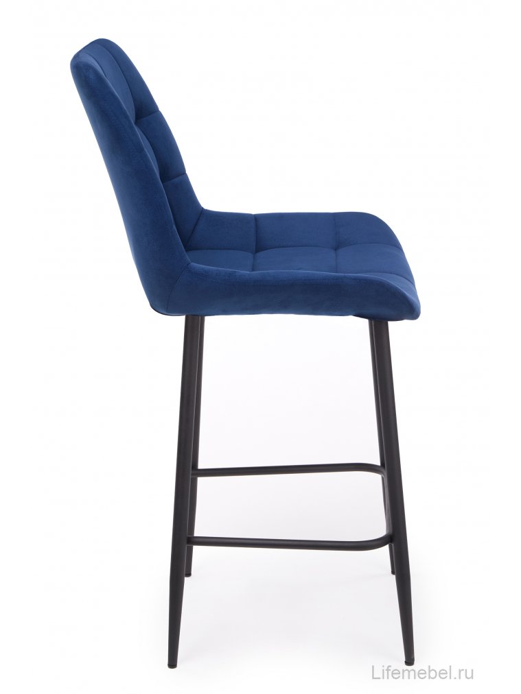 Полубарный стул Челси синий (zd 798) / черный
