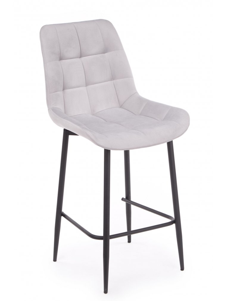 Полубарный стул Челси светло-серый (zd 960) / черный