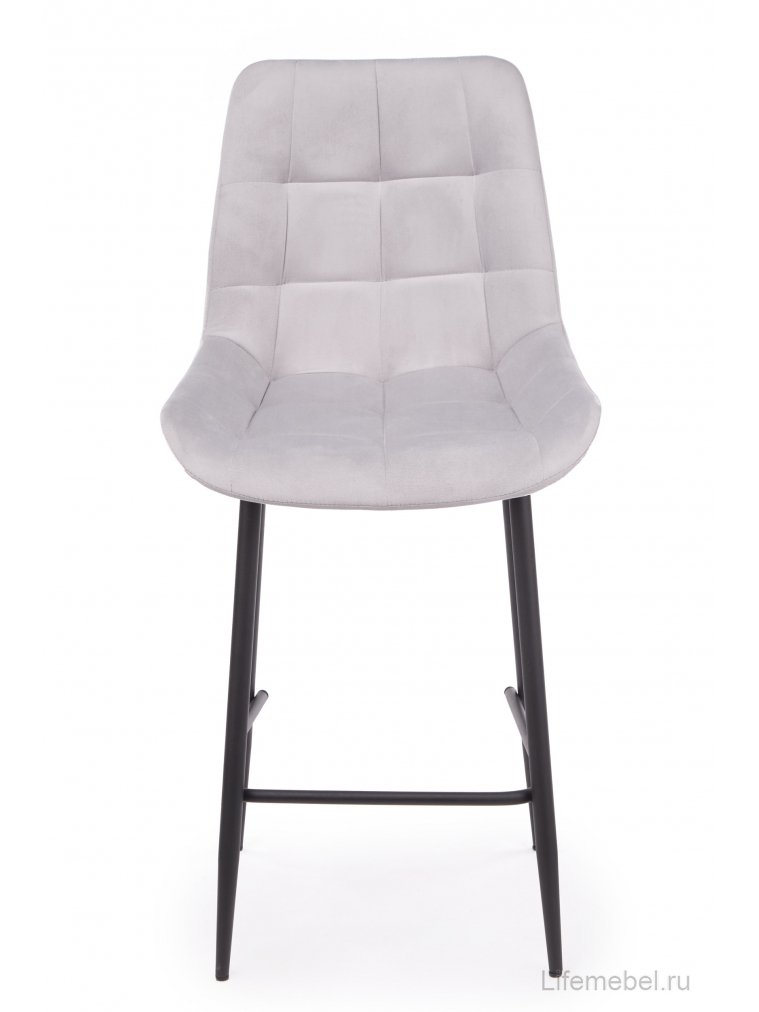 Полубарный стул Челси светло-серый (zd 960) / черный