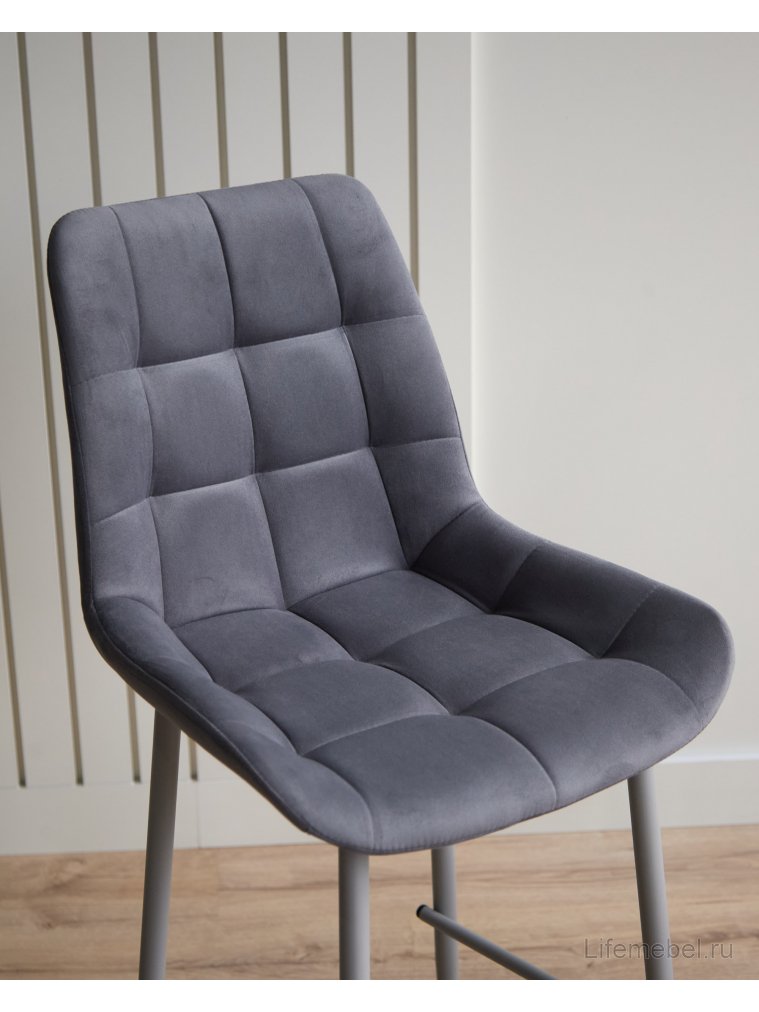 Полубарный стул Челси темно-серый (zd 995) / серый
