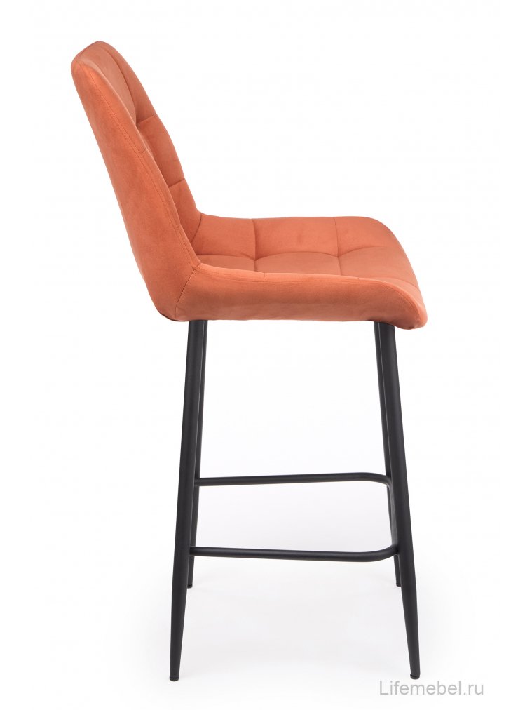 Полубарный стул Челси терракотовый (zd 432) / черный