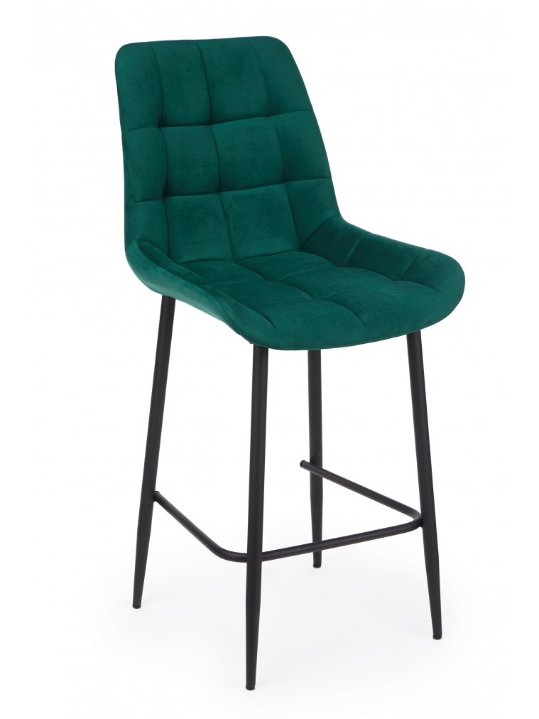 Полубарный стул Челси зеленый (zd 667) / черный
