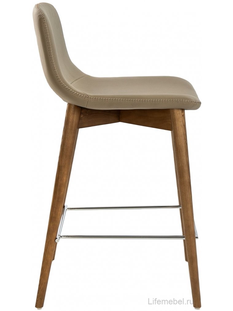 Полубарный стул CS788-TAB/4044 бежевый / орех