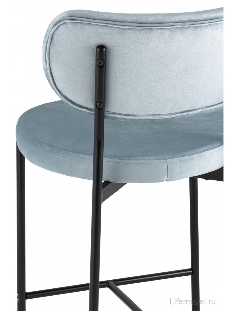 Полубарный стул Тунор серо-голубой