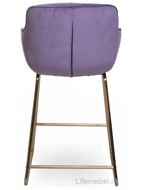 Полубарный стул D12 бархат purple vic 73 / golden