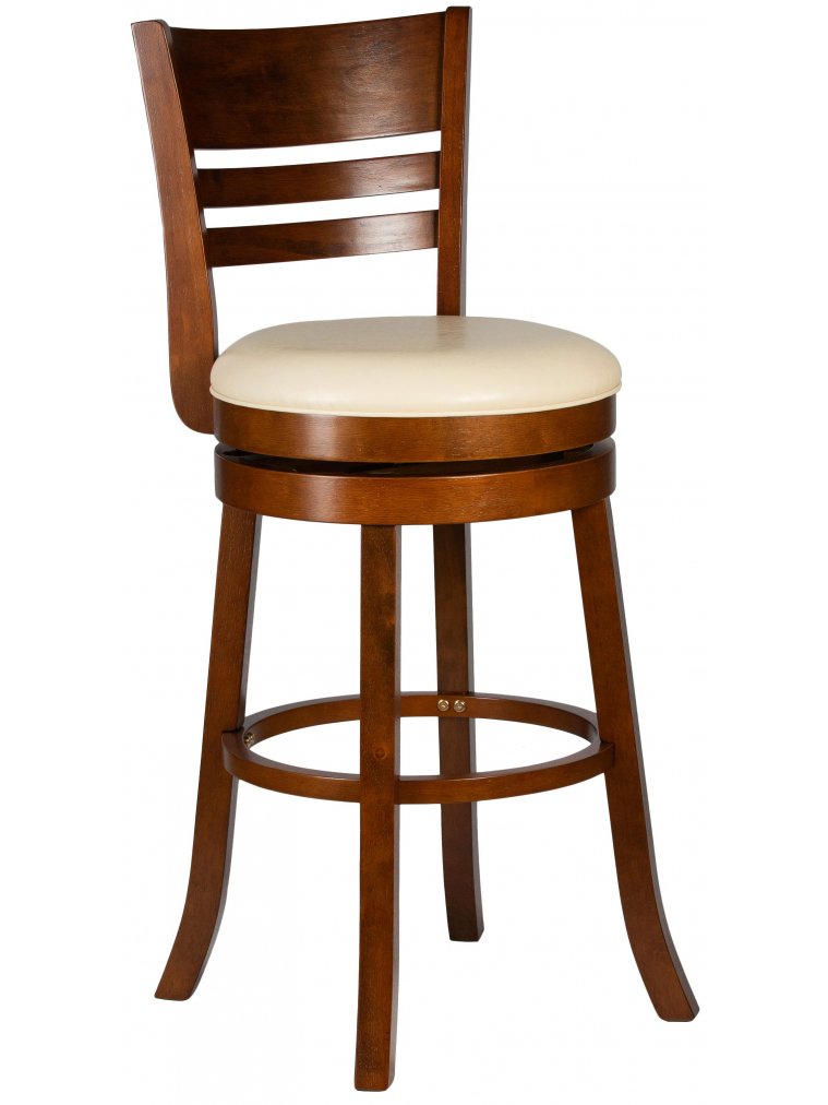 Полубарный стул William Counter шоколад кремовый