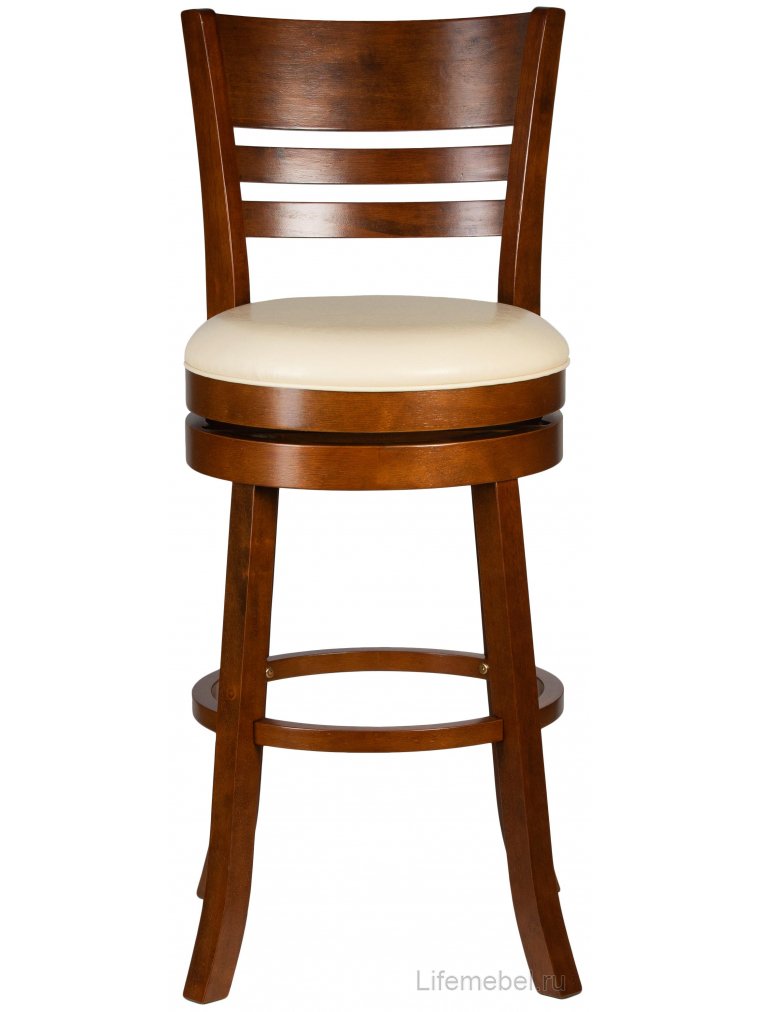 Полубарный стул William Counter шоколад кремовый
