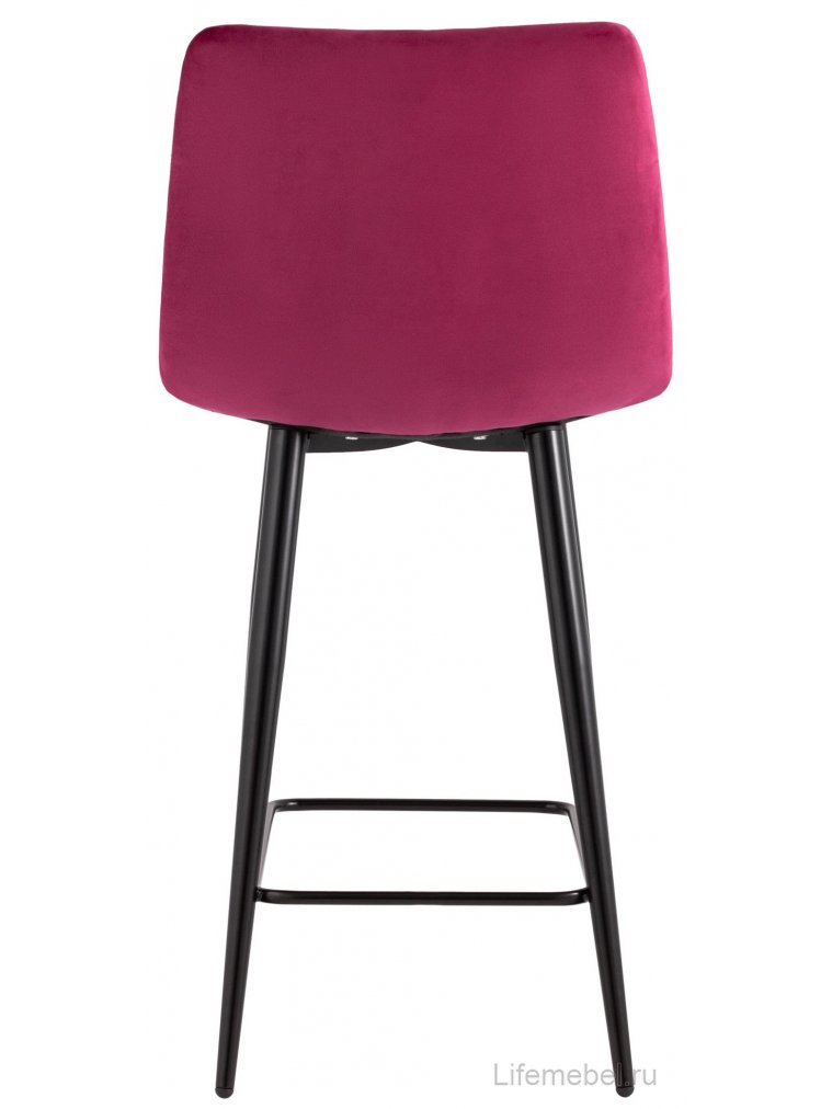 Полубарный стул Джейми винный велюр