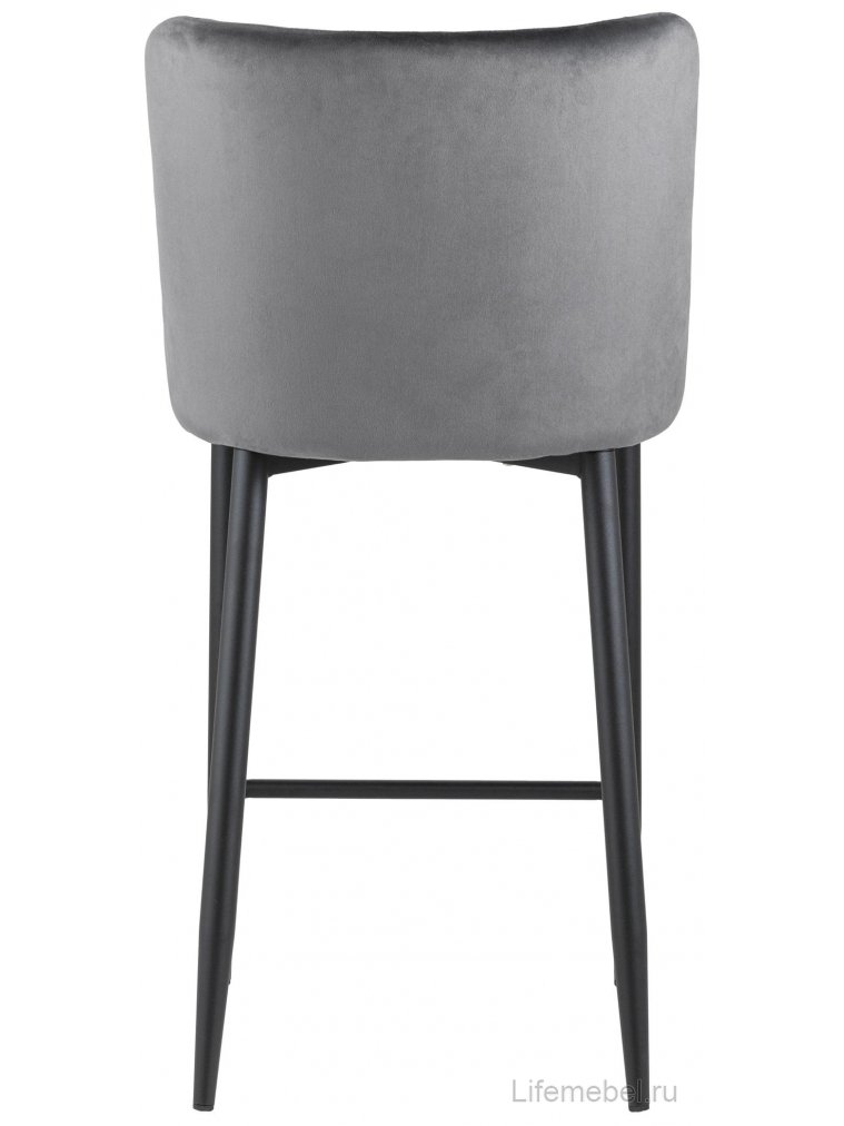 Полубарный стул Гринок серый / черный матовый