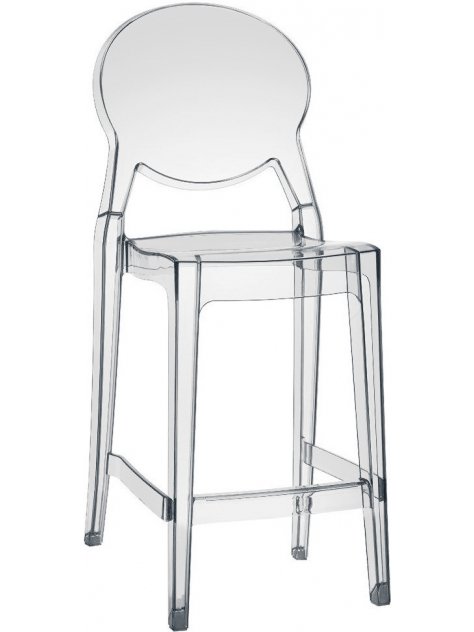 Полубарный стул Igloo прозрачный
