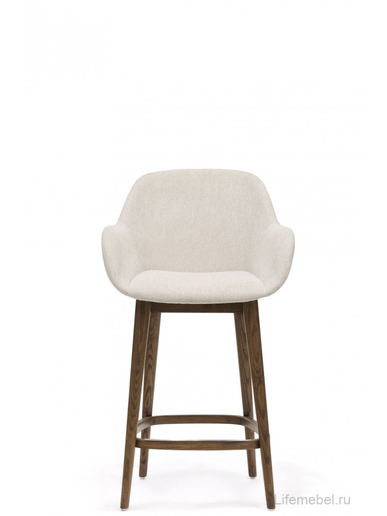 Полубарный стул Konna бежевый / ясень темный