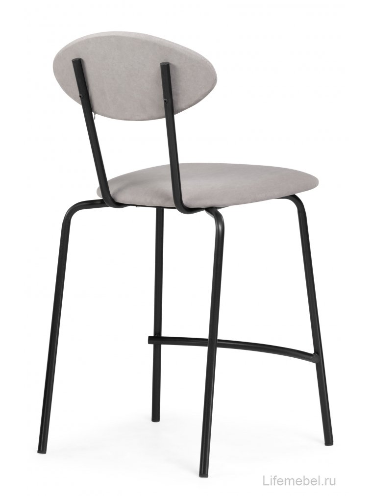 Полубарный стул Коумо катания смок / черный матовый