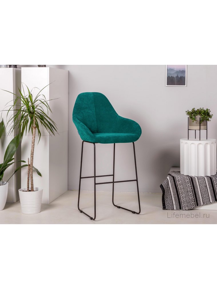 Полубарный стул Kent Линк изумрудный