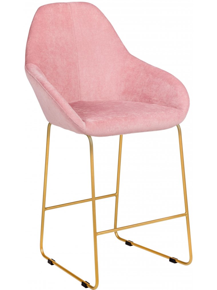 Полубарный стул Kent Линк розовый / золото