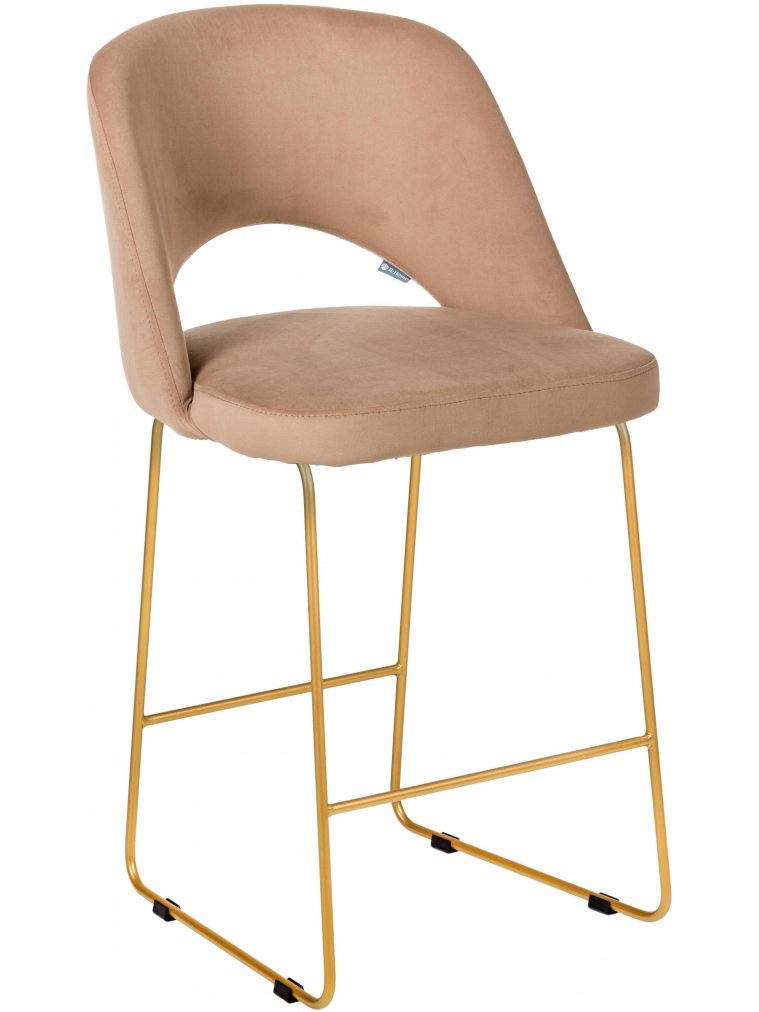 Полубарный стул Lars Линк бежевый / золото