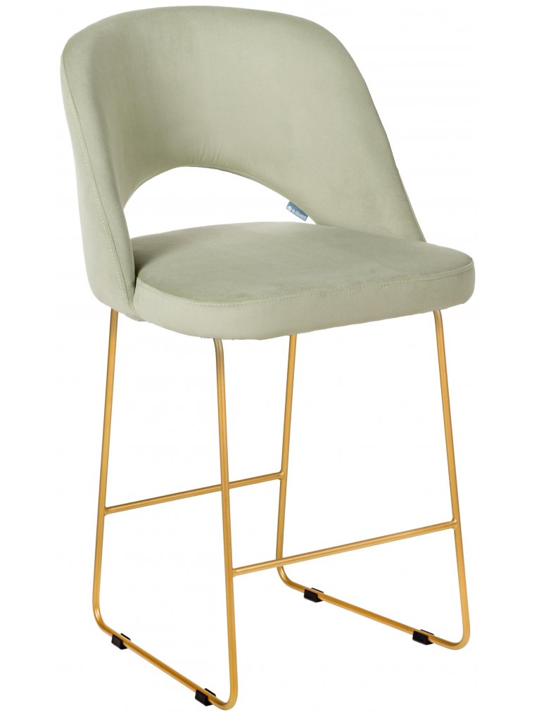 Полубарный стул Lars Линк фисташковый / золотой