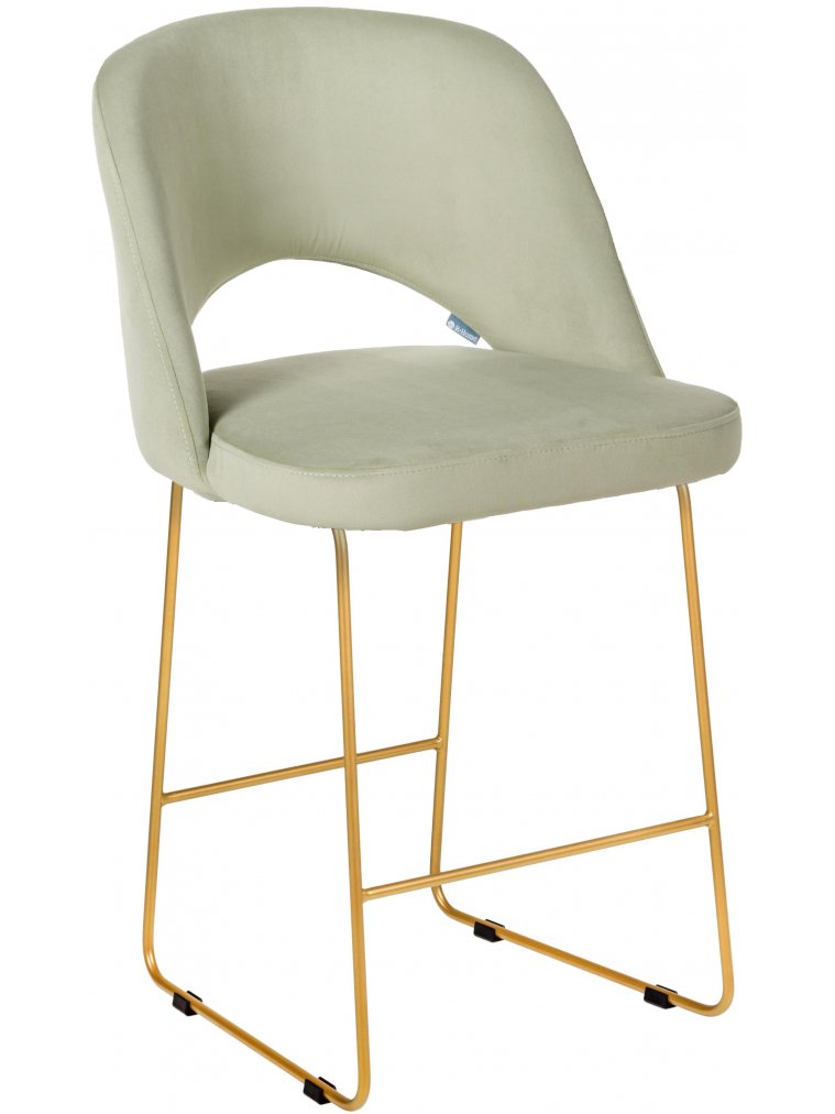 Полубарный стул Lars Линк фисташковый / золото