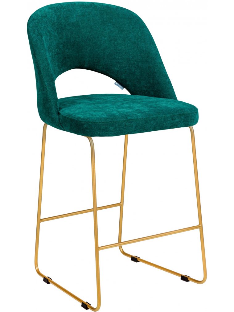 Полубарный стул Lars Линк изумрудный / золото