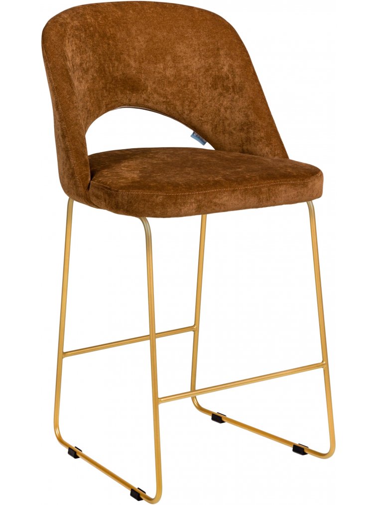 Полубарный стул Lars Линк коричневый / золото