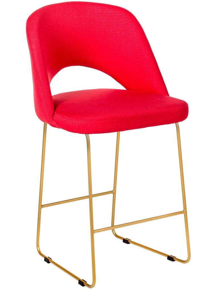 Полубарный стул Lars Линк красный / золотой