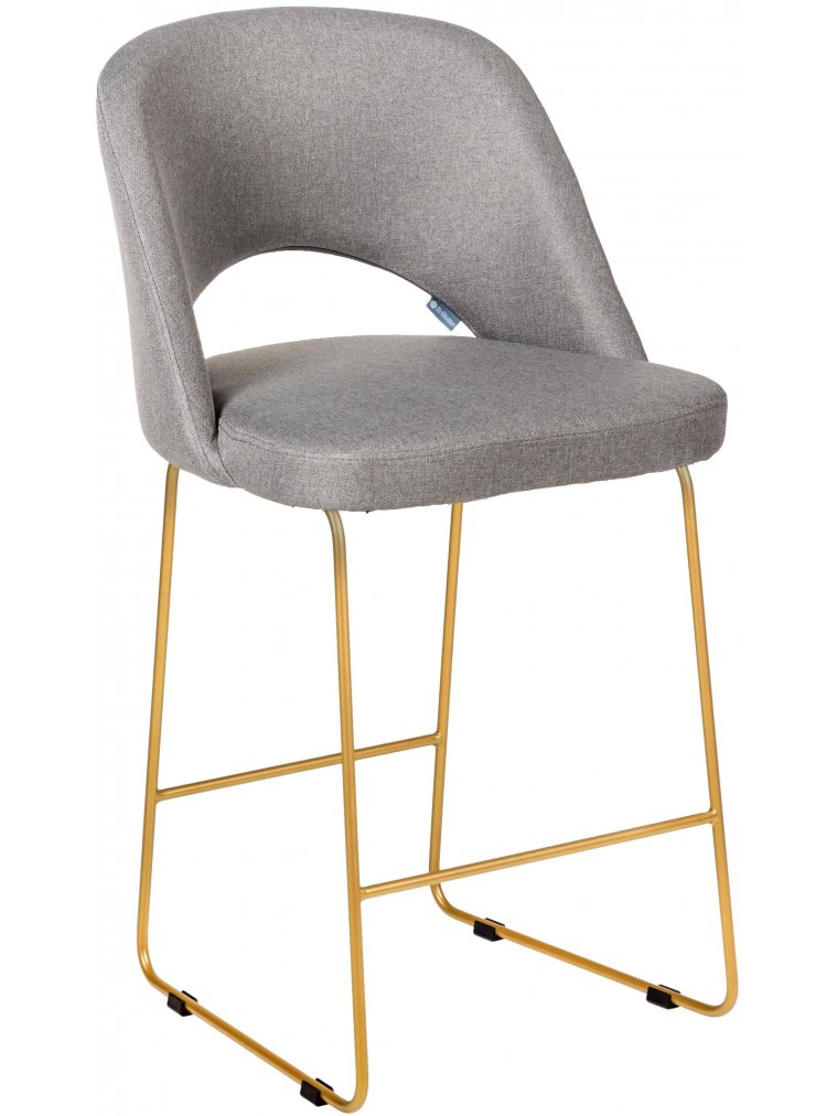Полубарный стул Lars Линк светло-серый / золотой