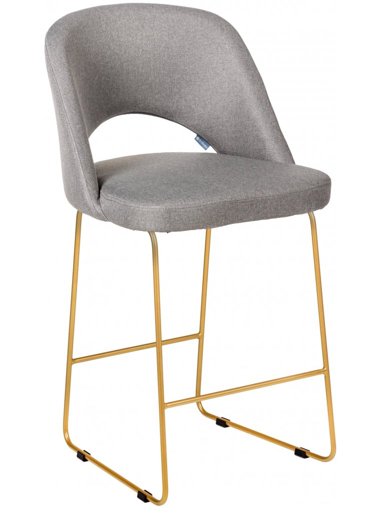 Полубарный стул Lars Линк светло-серый / золото