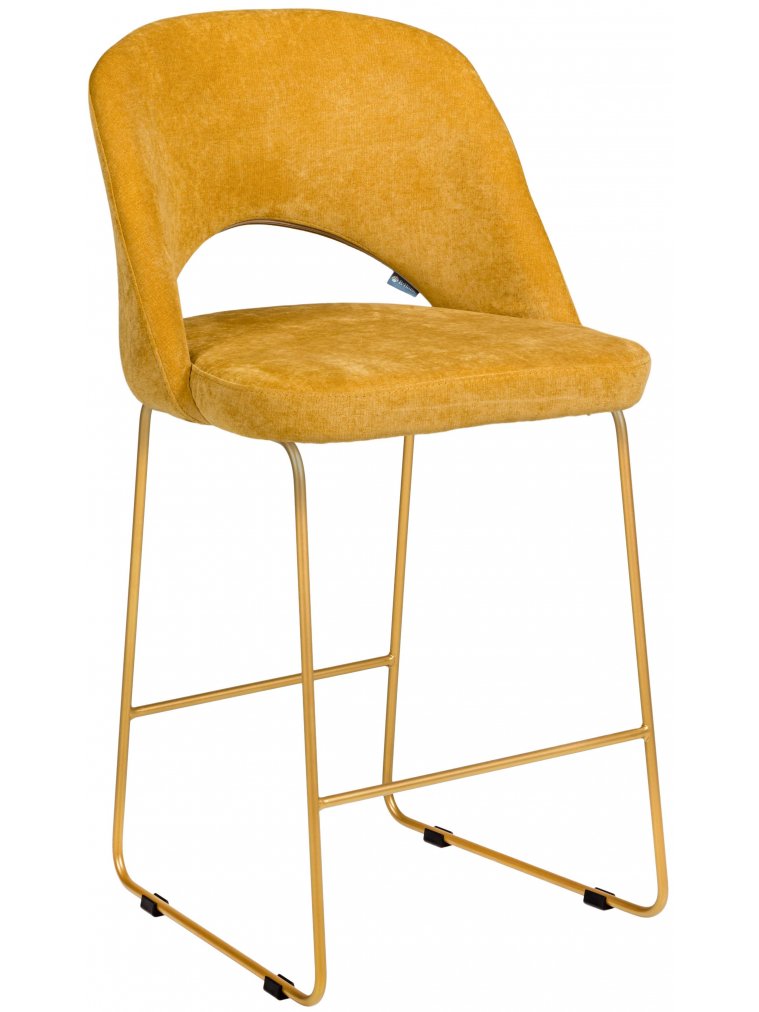 Полубарный стул Lars Линк жёлтый / золото