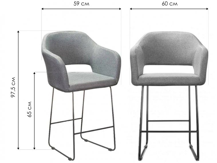 Полубарный стул Oscar Линк изумрудный / золото