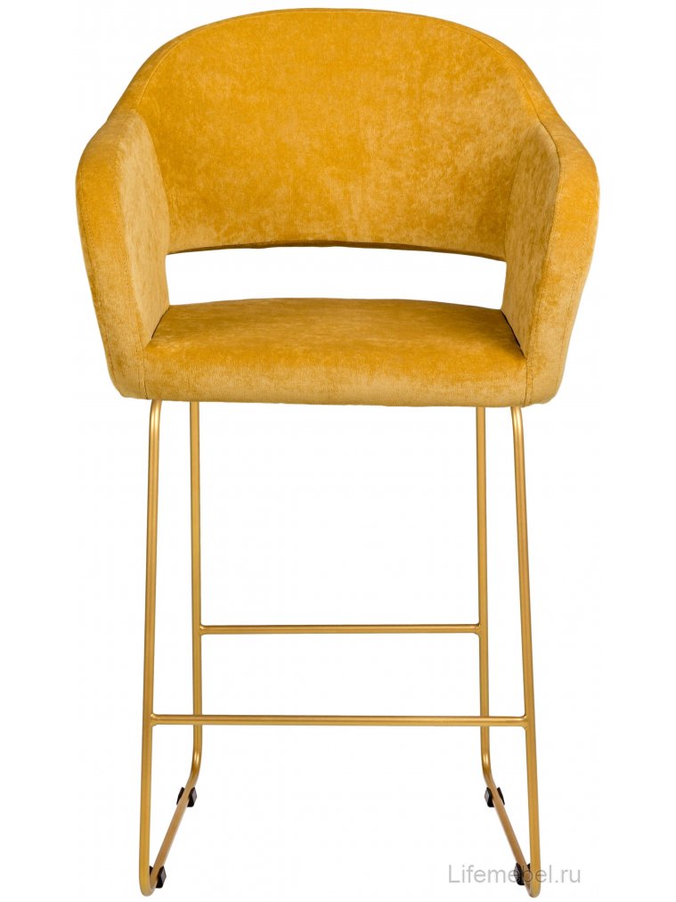 Полубарный стул Oscar Линк жёлтый / золото