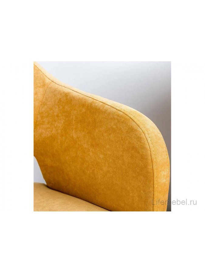 Полубарный стул Oscar желтое / линк золото