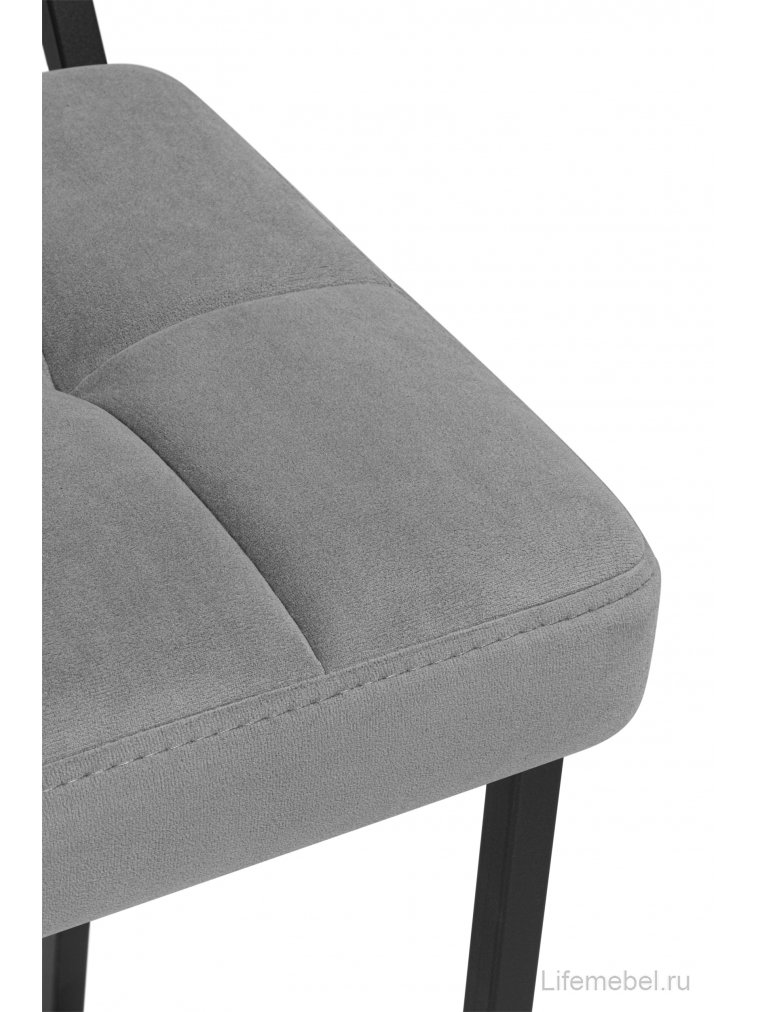 Полубарный стул Ларс selfie grey / черный